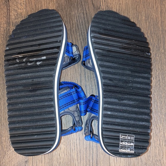 New! Coach Men’s Signature Jacquard Sport Sandals  Size 9 - Picture 7 of 9